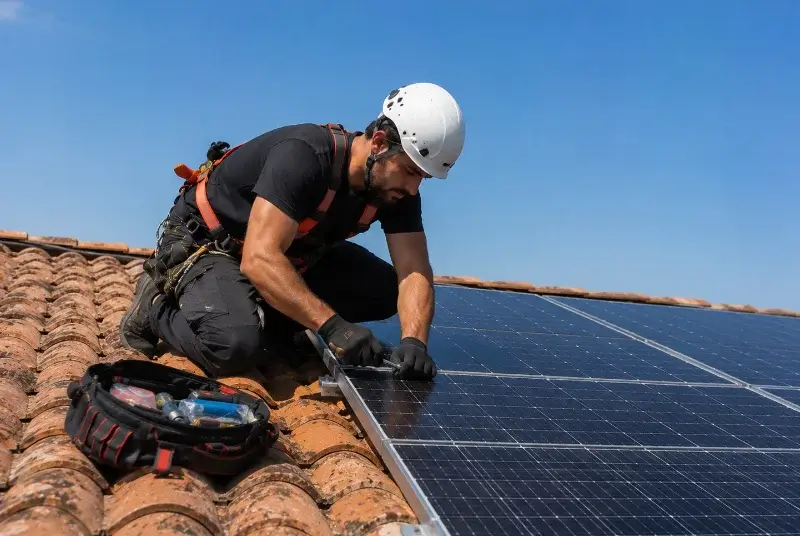 Maintenance et monitoring de panneaux solaires à Chanos-Curson